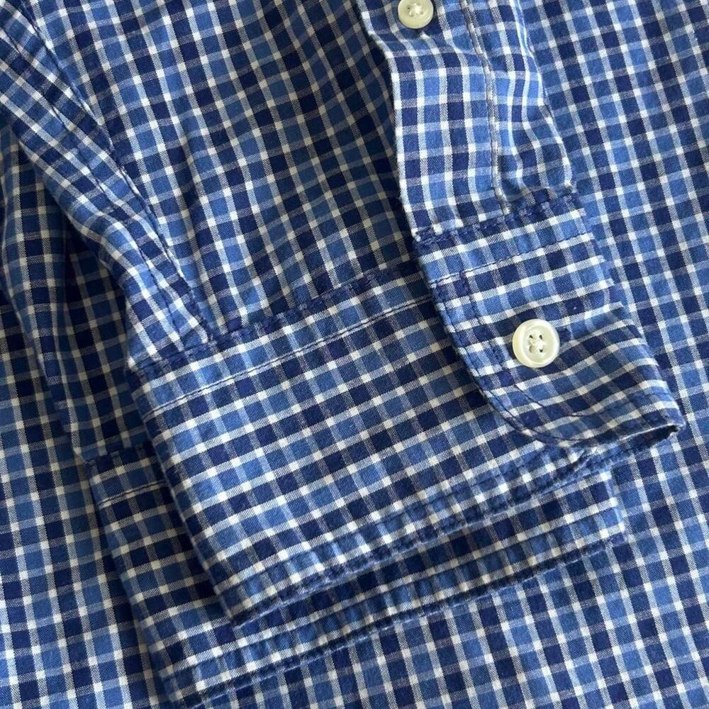Chaps Men's Navy and White Button Up Shirt - Picture 5 of 5